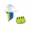 Ergodyne Chill-Its® Evaporative Hard Hat Neck Shade w/ Cooling Towel, Hi-Vis Lime